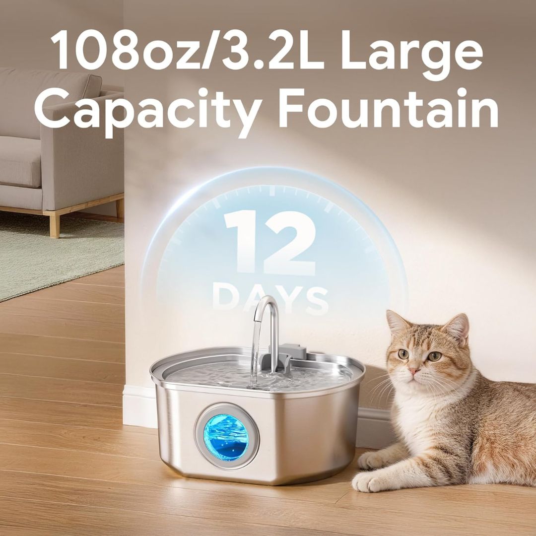 PawFlow™ Steel Water Dispenser
