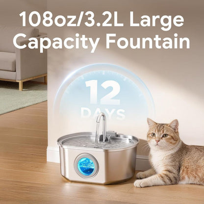 PawFlow™ Steel Water Dispenser