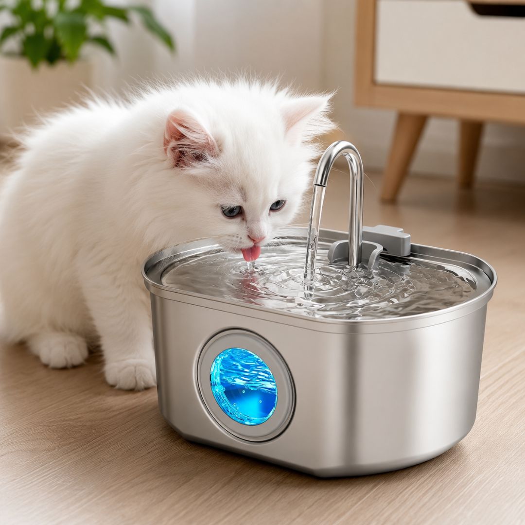 PawFlow™ Steel Water Dispenser