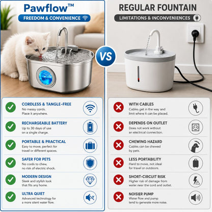 PawFlow™ Steel Water Dispenser
